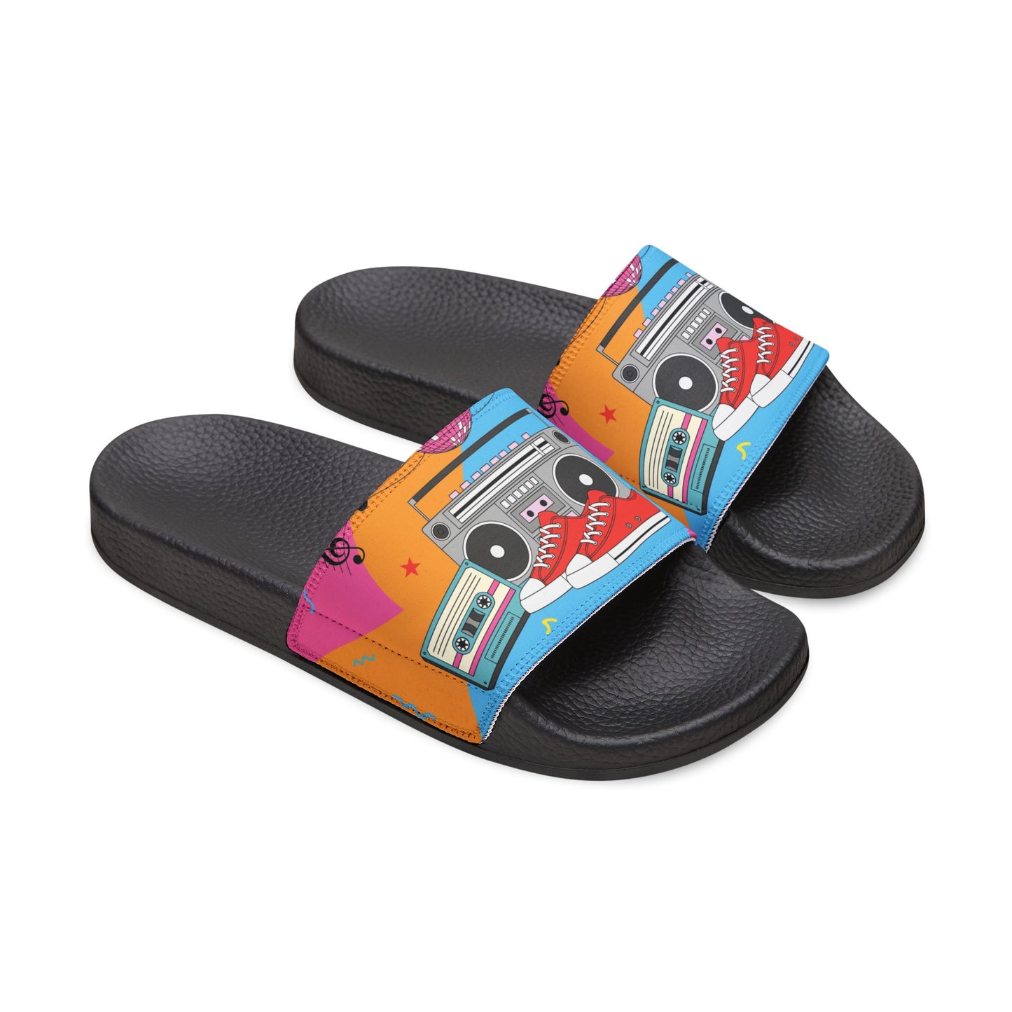 Retro Boombox Graphic Women's Sandals