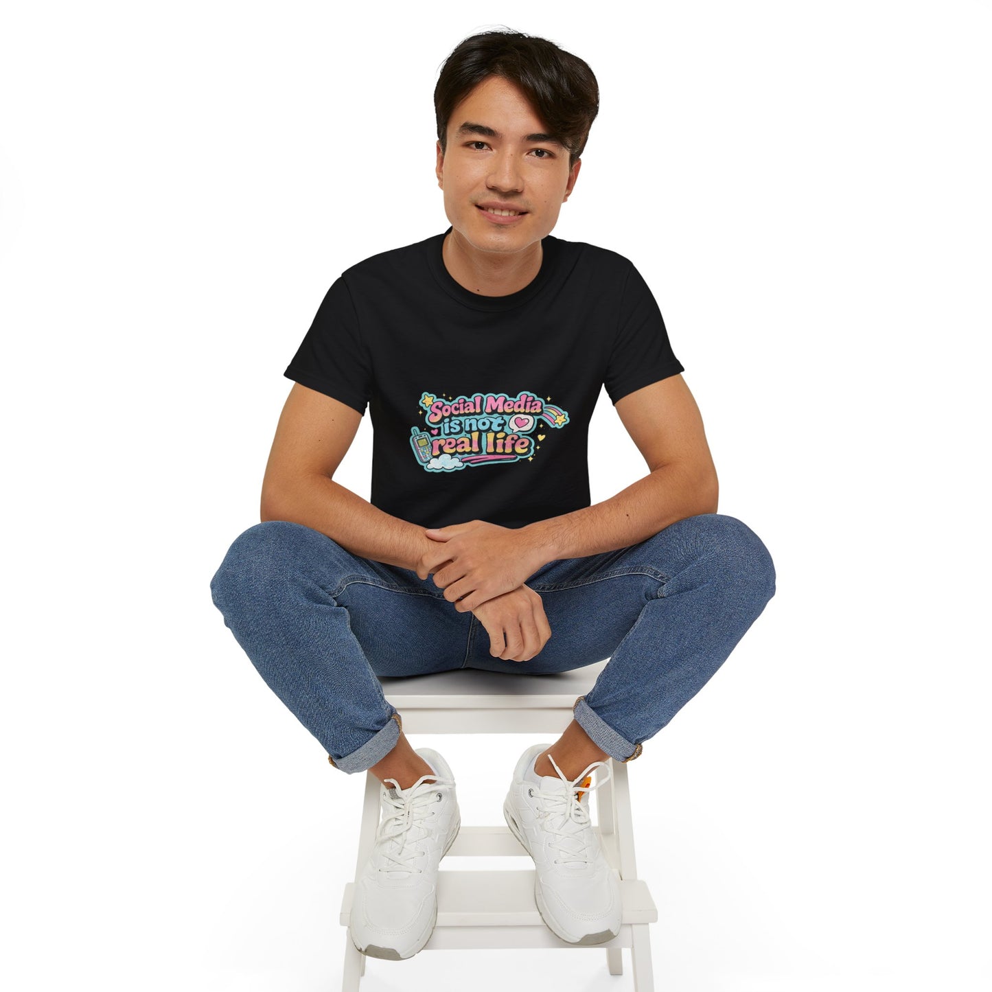 Social Media Is Not Real Life Tee