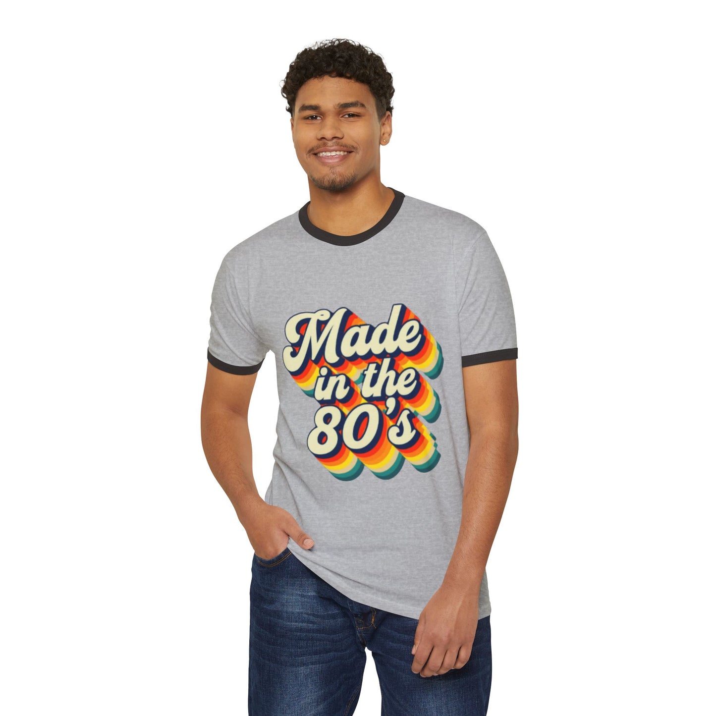 Made in the 80's Ringer T-Shirt — Retro Vintage 80s Graphic Tee