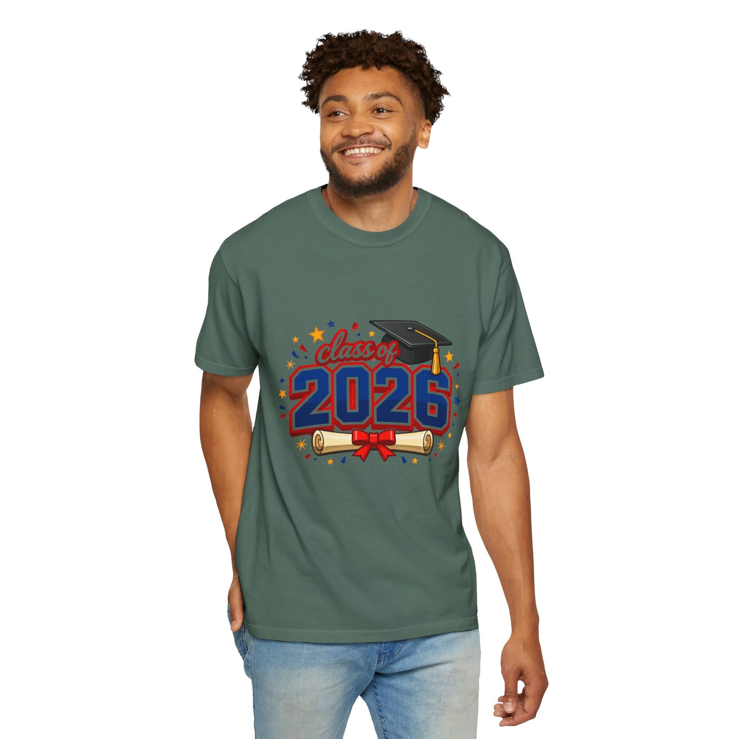 Class of 2026 Graduation T-Shirt — Cap & Diploma Celebration Tee