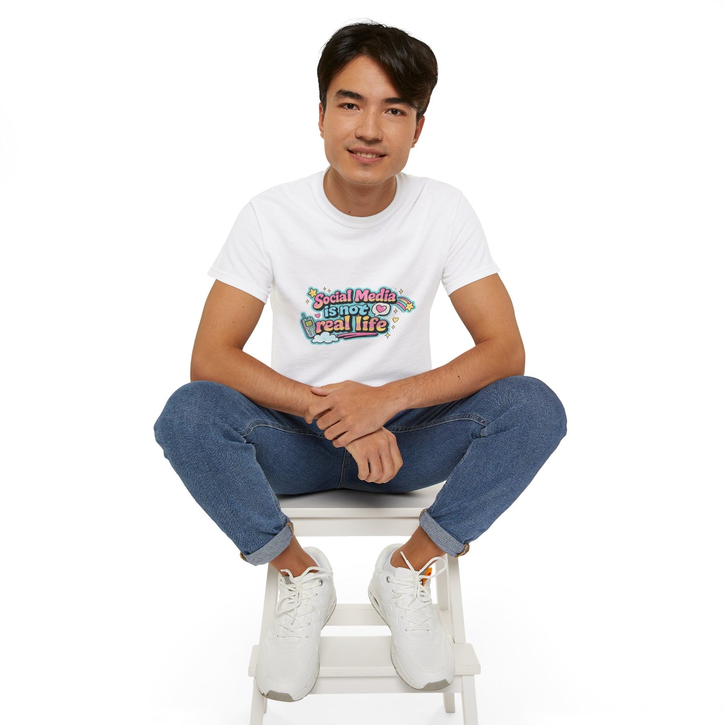 Social Media Is Not Real Life Tee