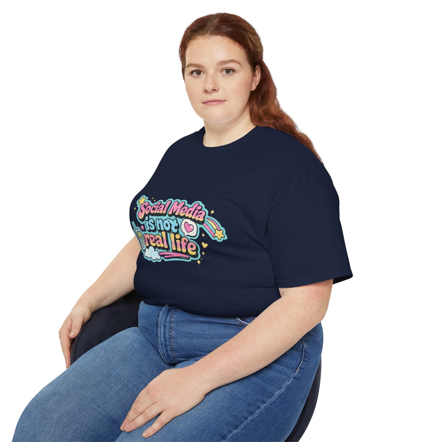 Social Media Is Not Real Life Tee