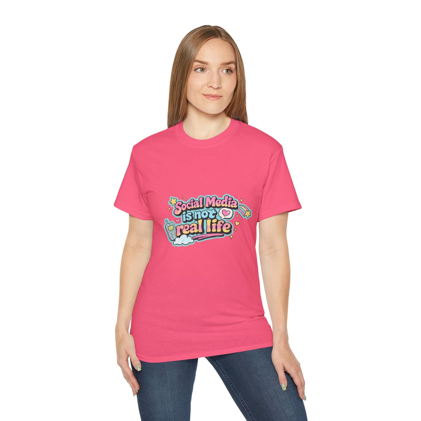 Social Media Is Not Real Life Tee