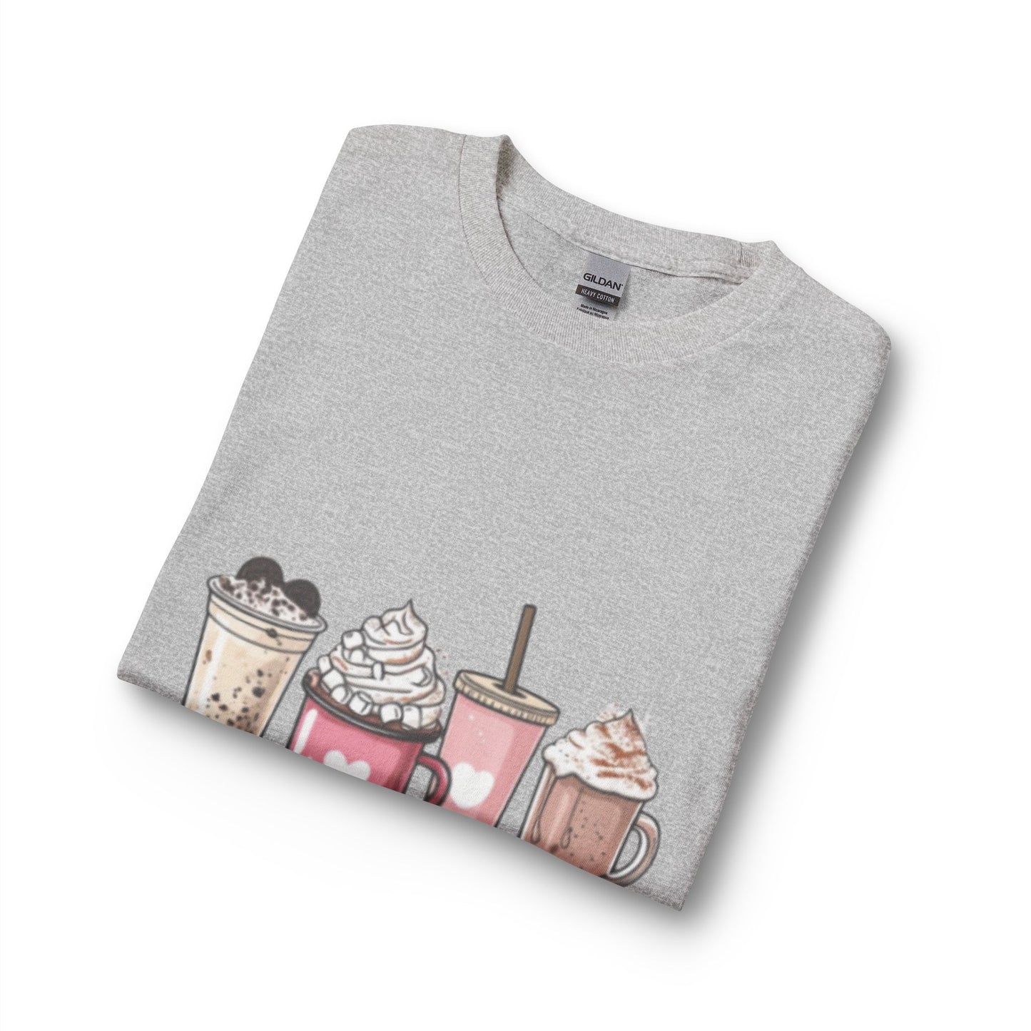 Cute Coffee Drinks Long Sleeve Tee — Cozy Barista-Inspired Shirt
