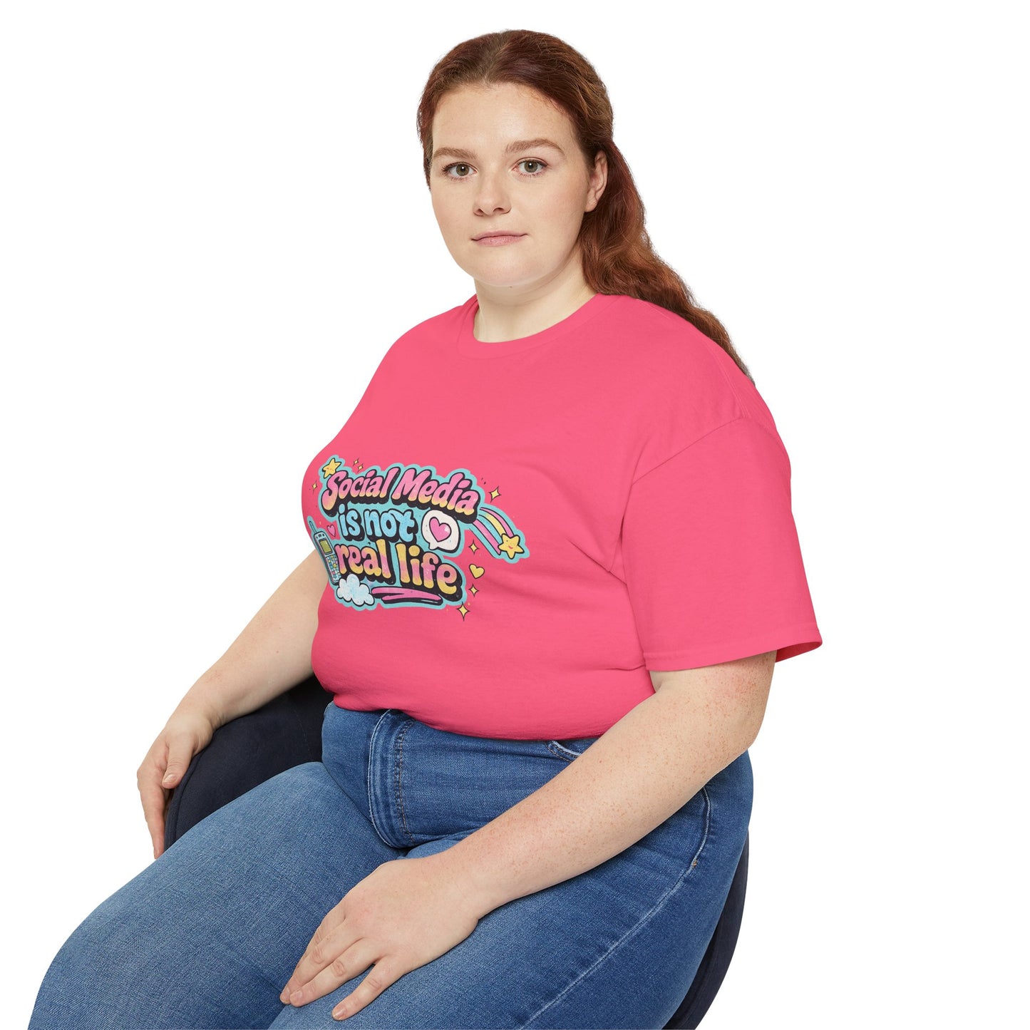 Social Media Is Not Real Life Tee