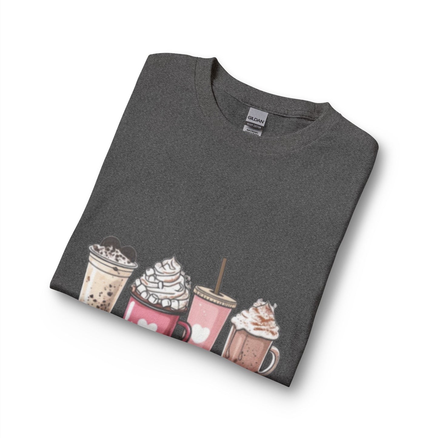 Cute Coffee Drinks Long Sleeve Tee — Cozy Barista-Inspired Shirt