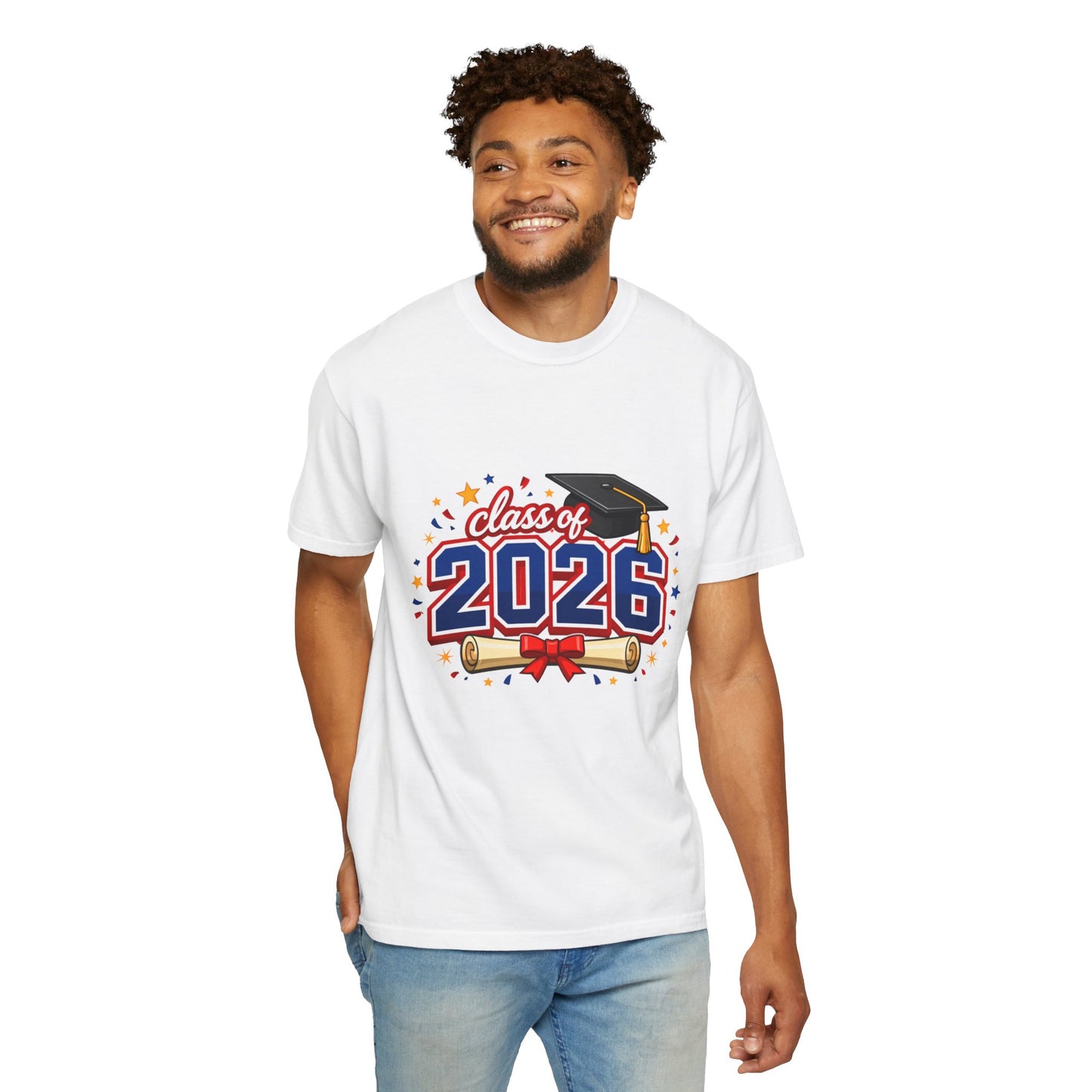 Class of 2026 Graduation T-Shirt — Cap & Diploma Celebration Tee