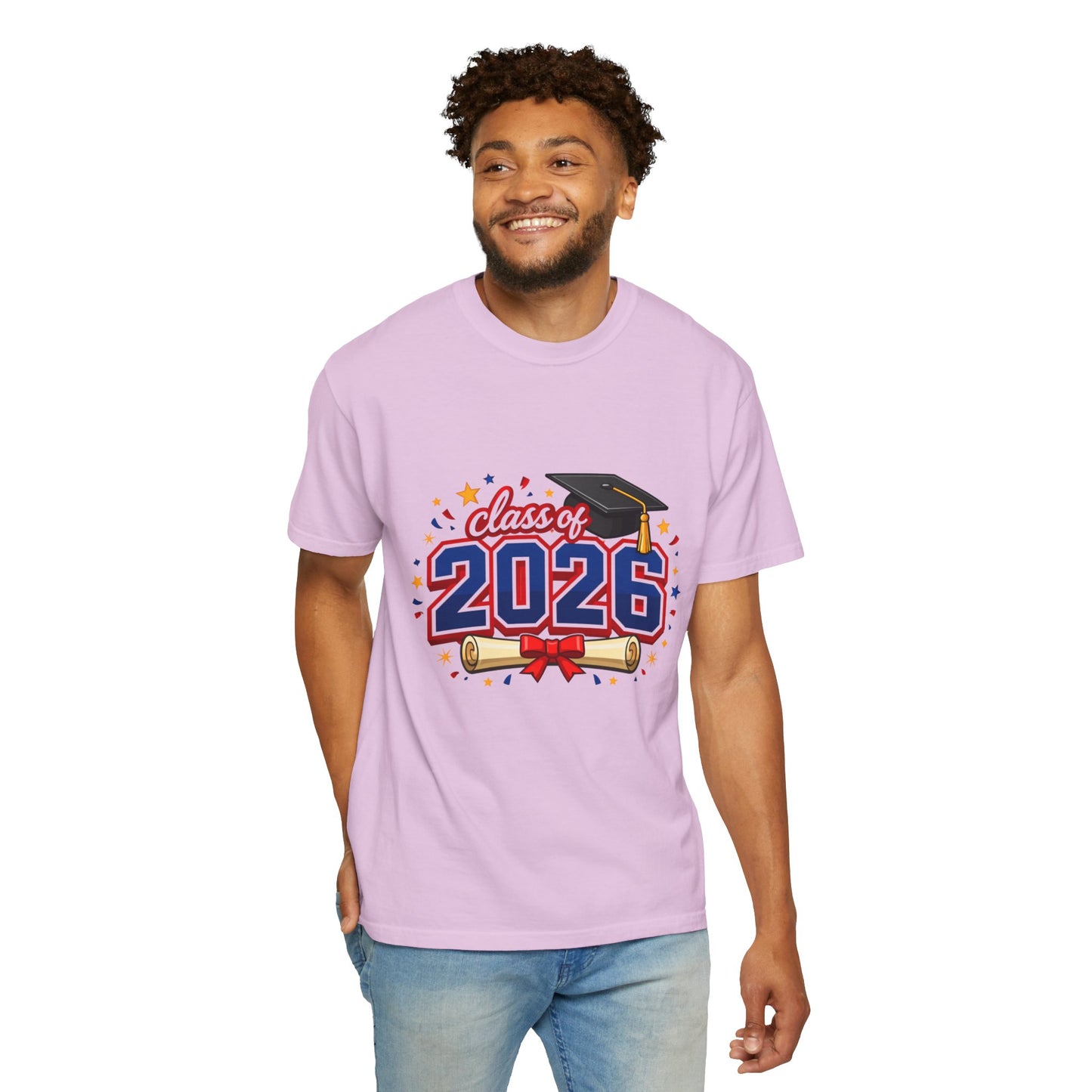Class of 2026 Graduation T-Shirt — Cap & Diploma Celebration Tee