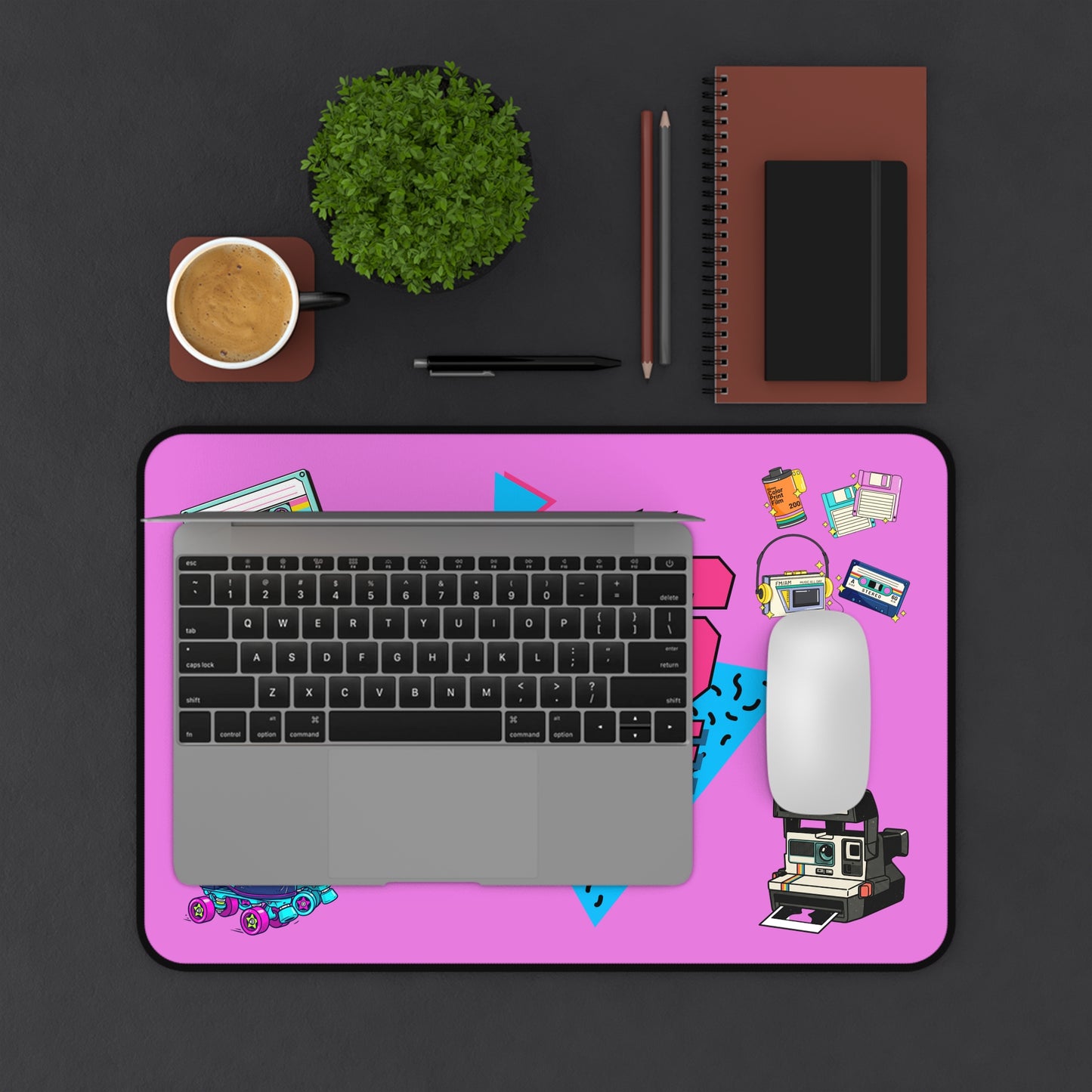 Retro 80s "Made Me" Desk Mat — Vintage Retro Gaming & Office Mousepad