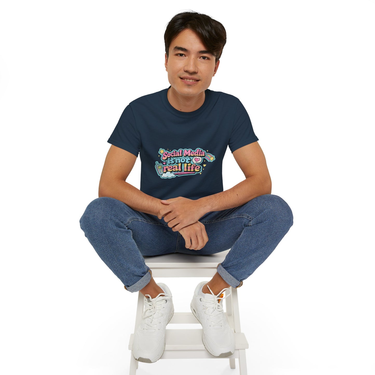 Social Media Is Not Real Life Tee