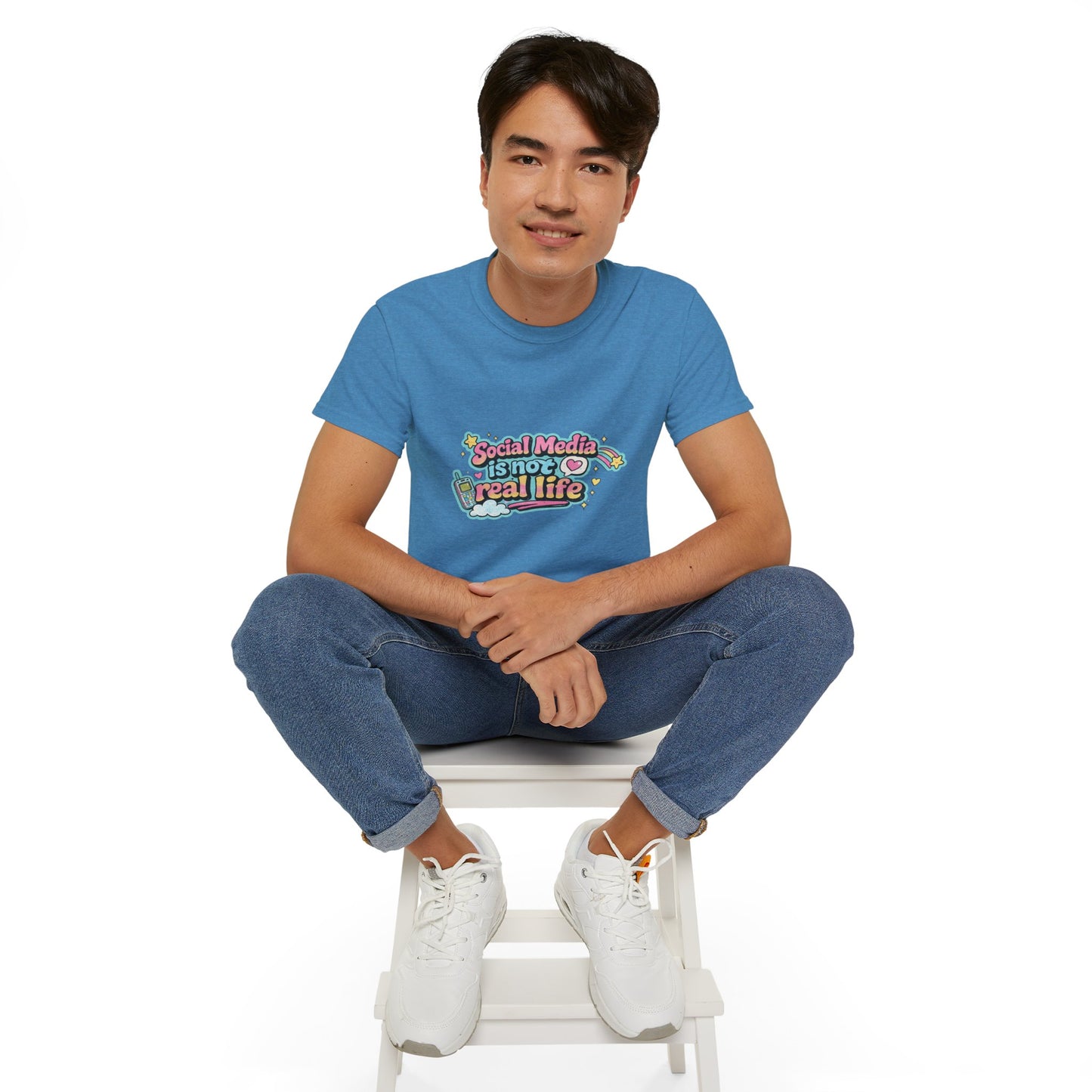 Social Media Is Not Real Life Tee