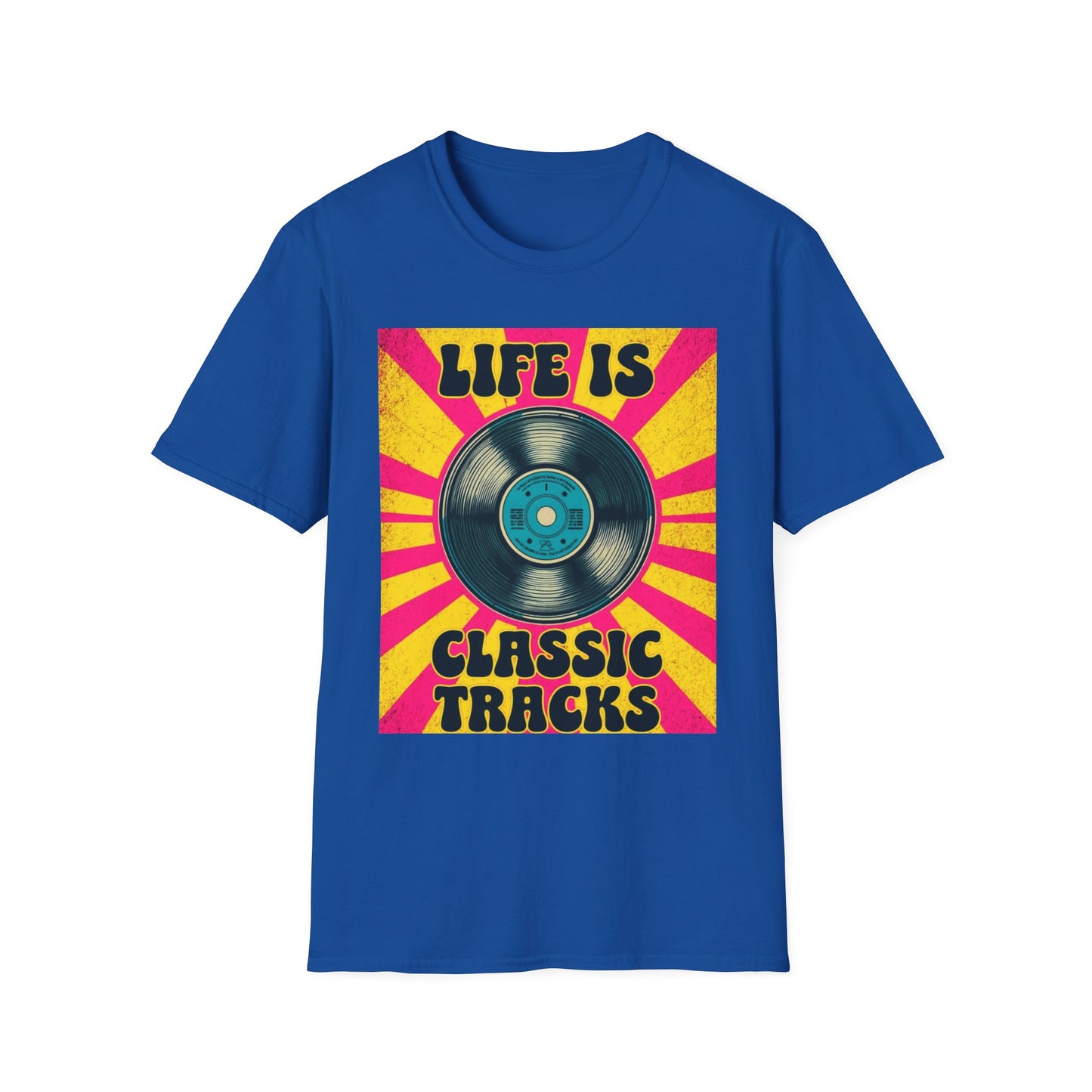Classic Tracks T-Shirt – Vintage Vinyl 'Life Is Classic Tracks' Tee