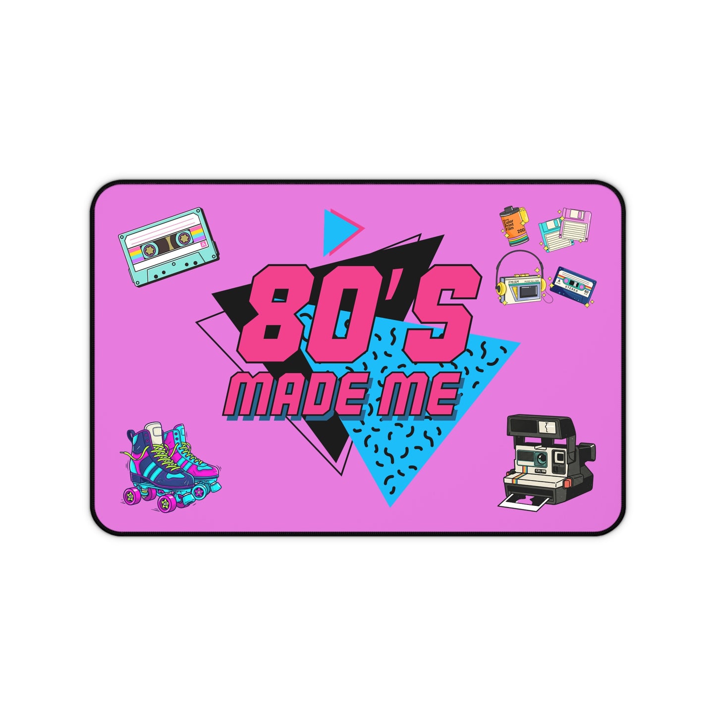 Retro 80s "Made Me" Desk Mat — Vintage Retro Gaming & Office Mousepad