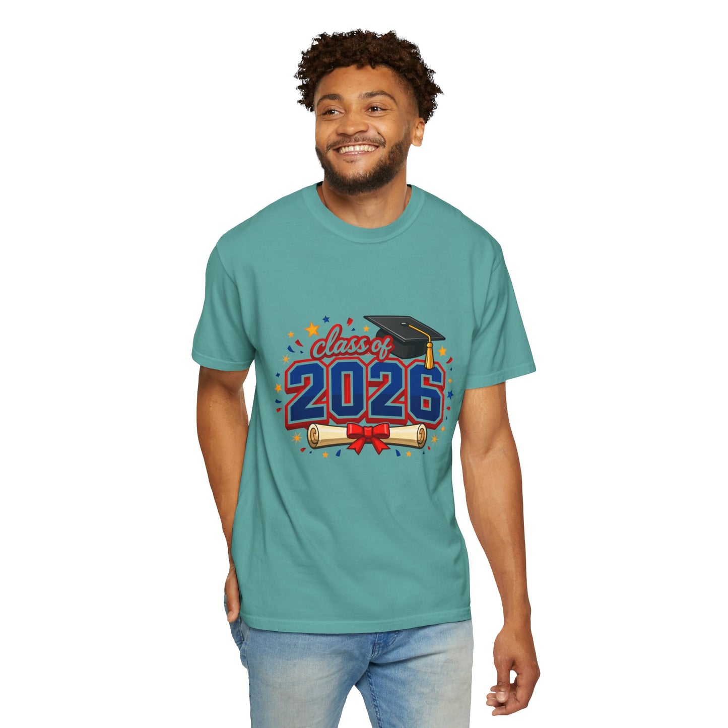 Class of 2026 Graduation T-Shirt — Cap & Diploma Celebration Tee