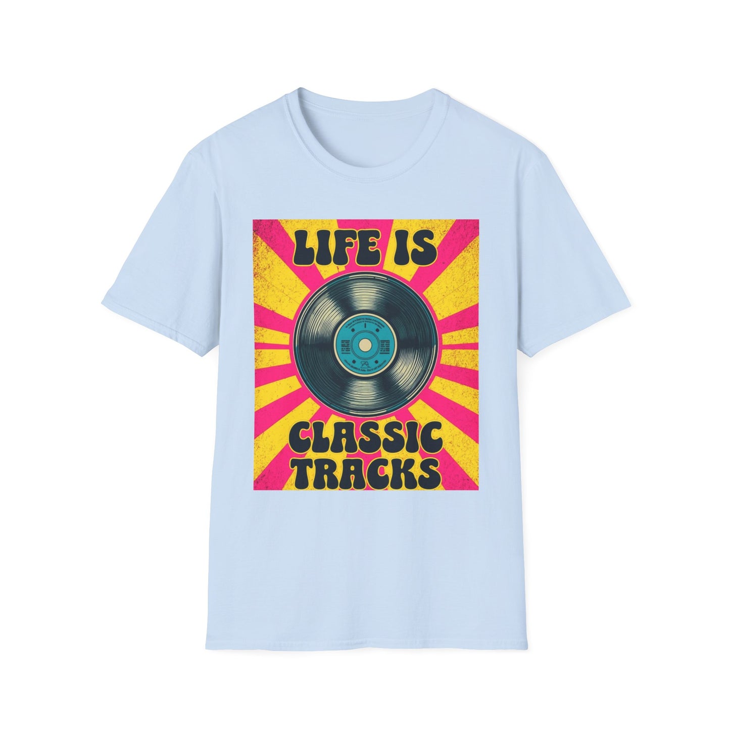 Classic Tracks T-Shirt – Vintage Vinyl 'Life Is Classic Tracks' Tee