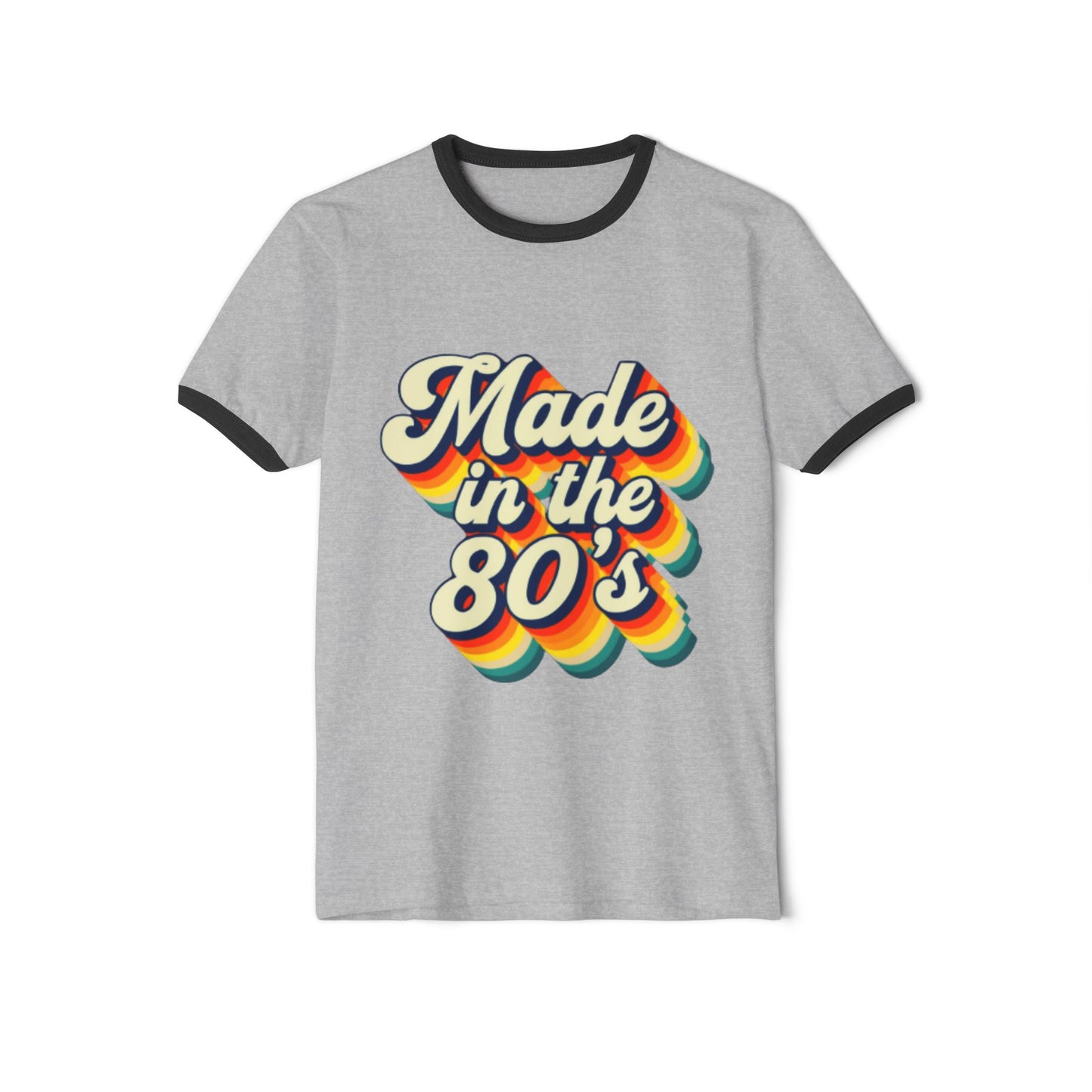 Made in the 80's Ringer T-Shirt — Retro Vintage 80s Graphic Tee