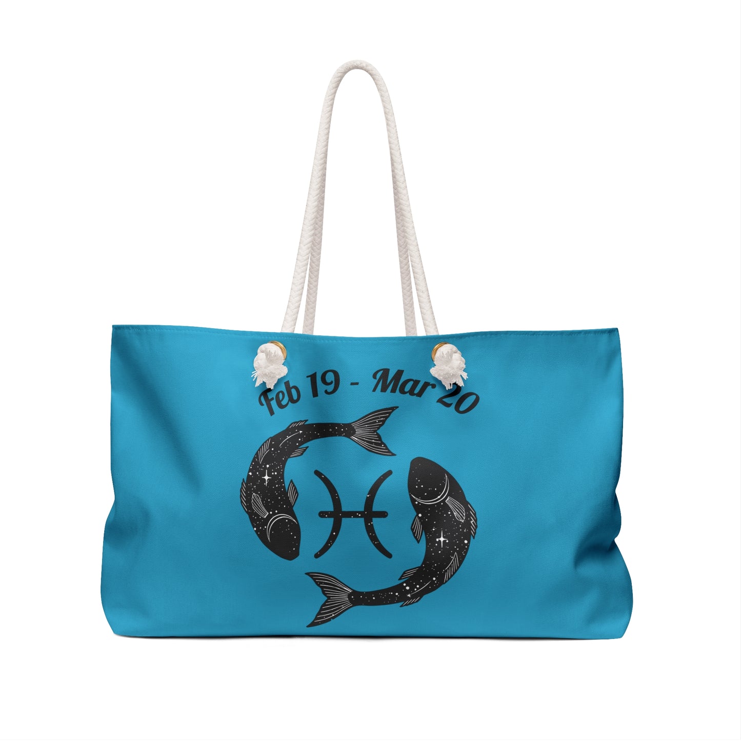 Pisces Weekender Bag – Zodiac Tote for Women, Astrological Travel Bag