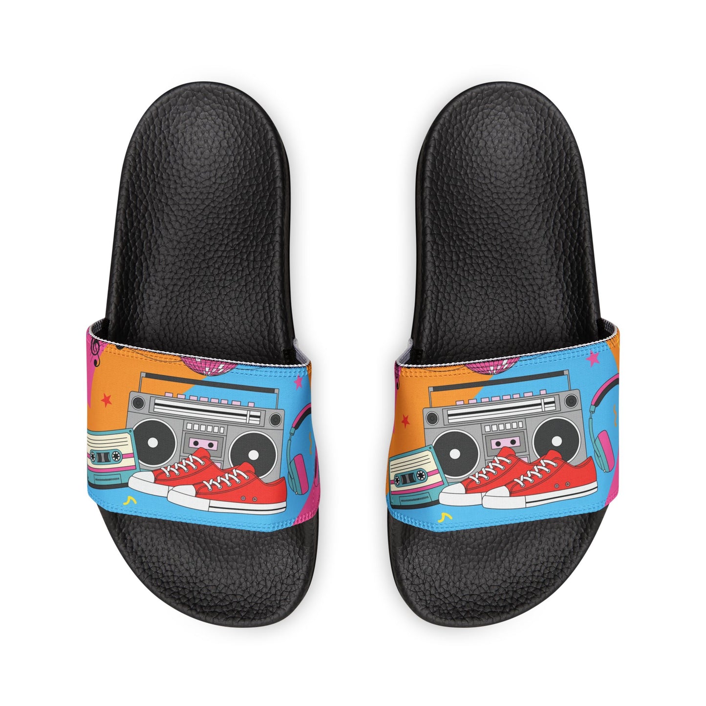 Retro Boombox Graphic Women's Sandals
