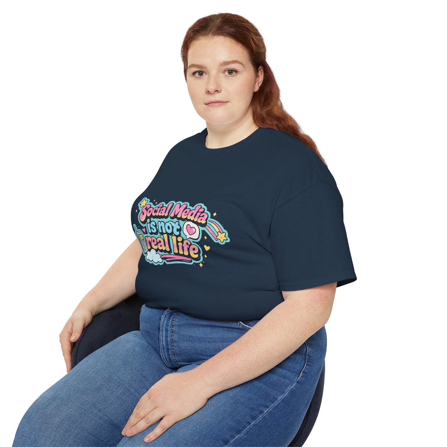 Social Media Is Not Real Life Tee