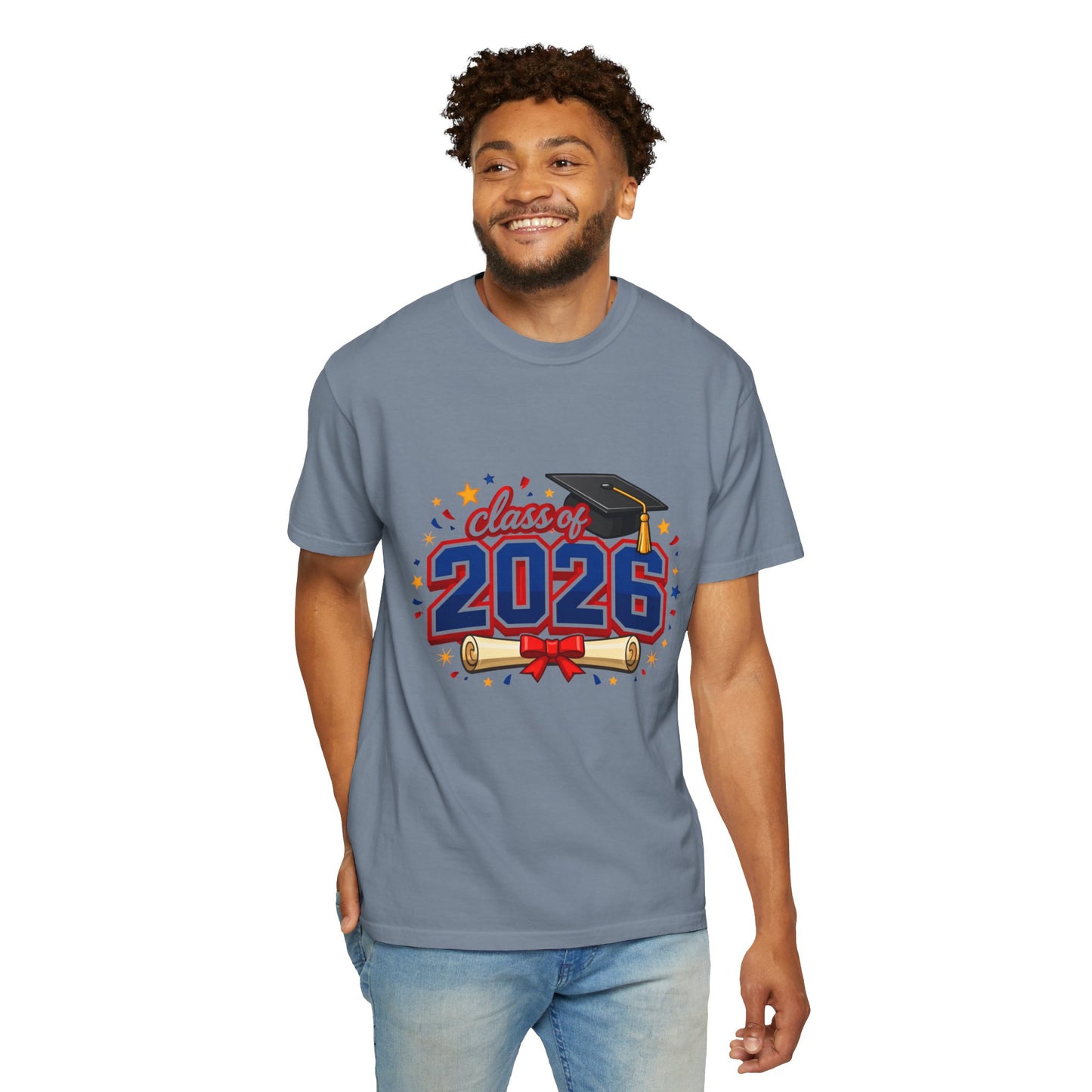 Class of 2026 Graduation T-Shirt — Cap & Diploma Celebration Tee