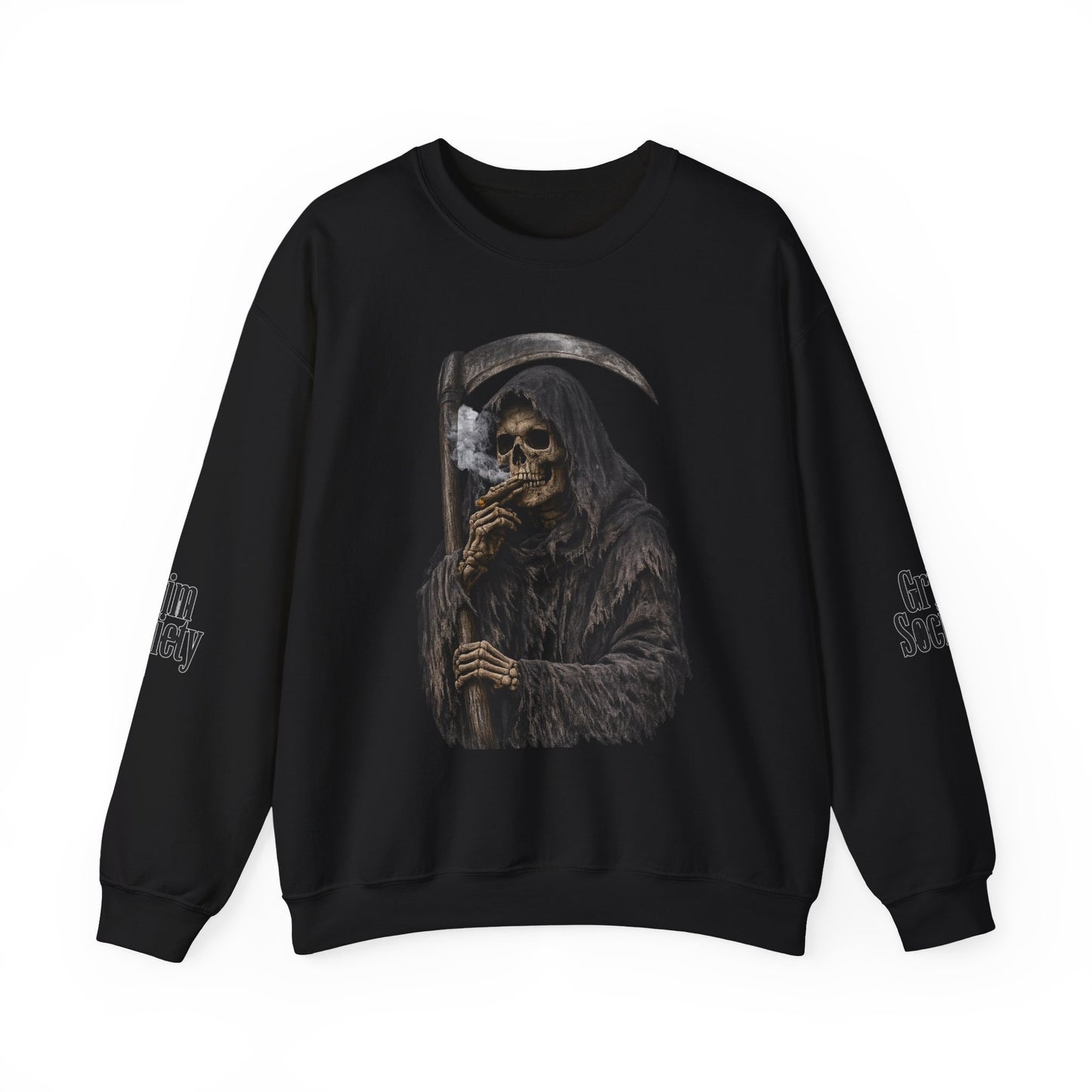 Grim Reaper Sweatshirt Gothic Streetwear Crewneck