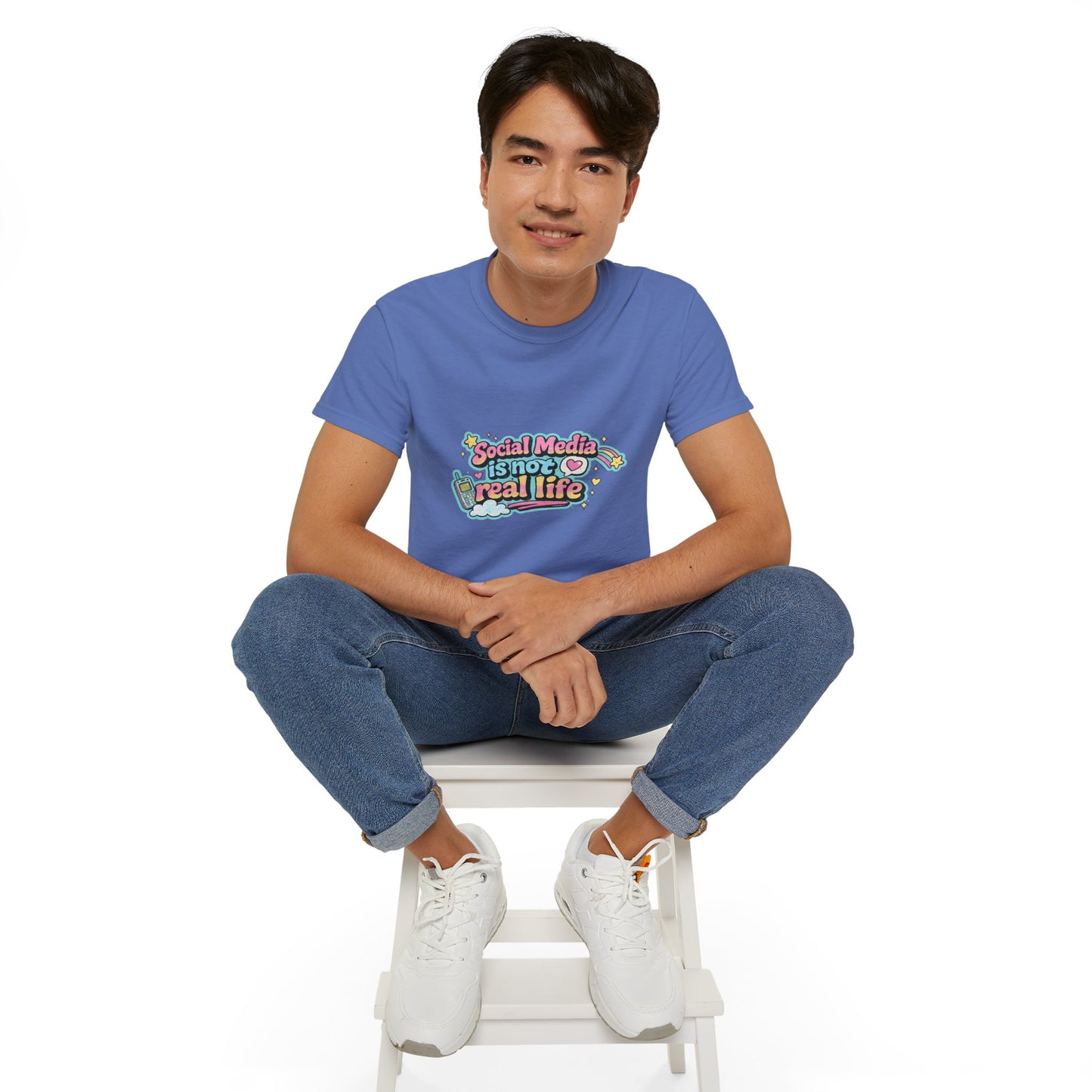 Social Media Is Not Real Life Tee