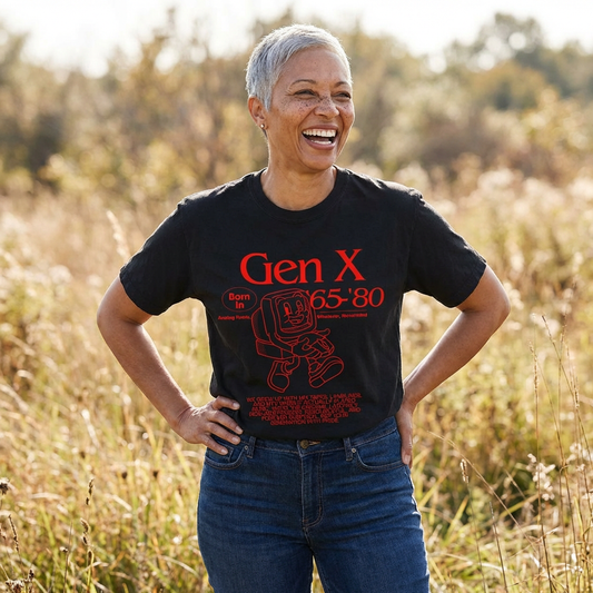 Gen X Born 65–80 Vintage Tee — Retro 1965–1980 Birth Years Shirt