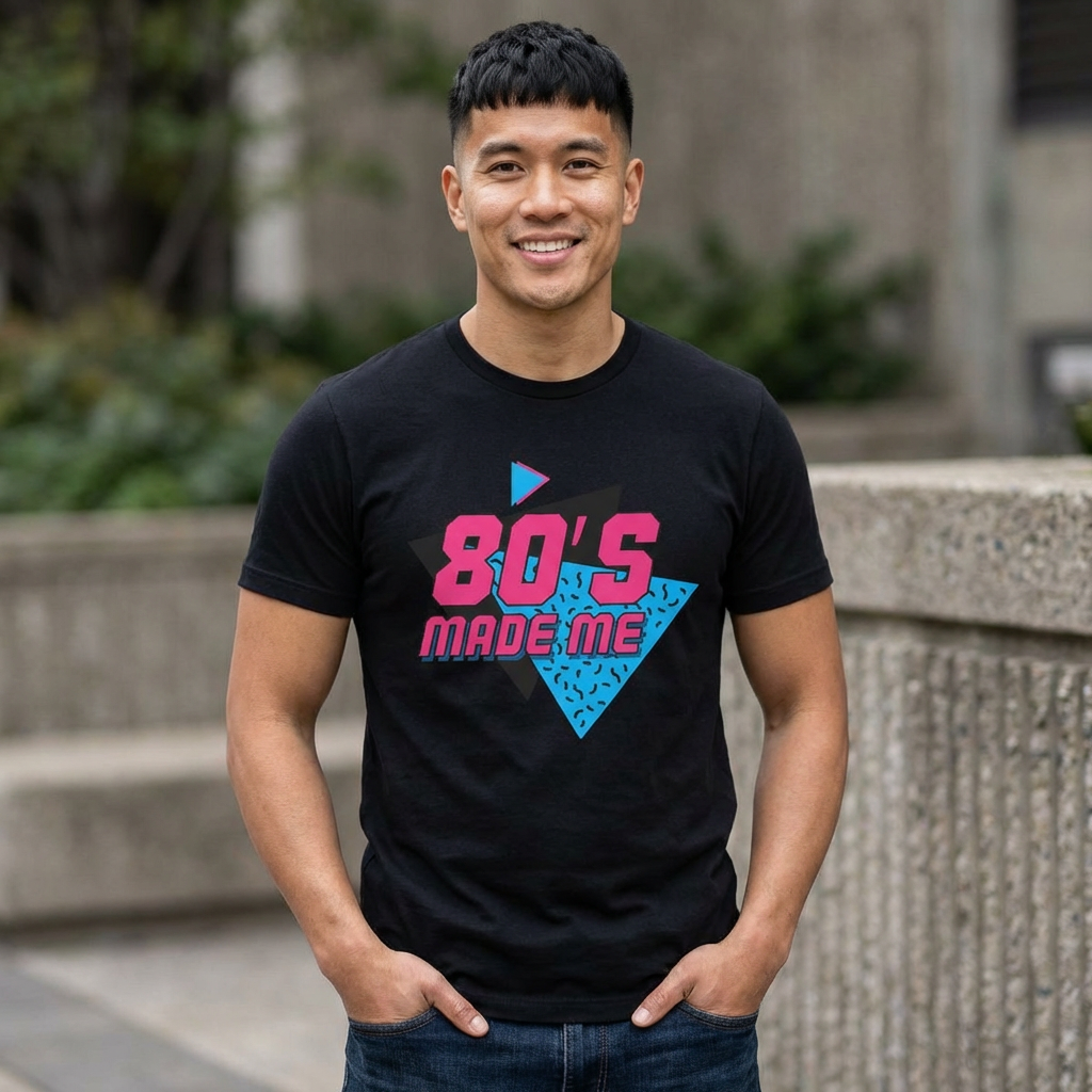 80s Made Me Tee Retro Neon Statement