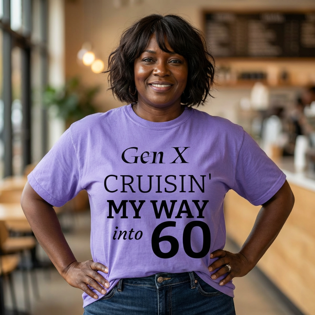 Gen X Cruisin' My Way Into T-Shirt — Retro 70s-80s Vintage Cruise Tee