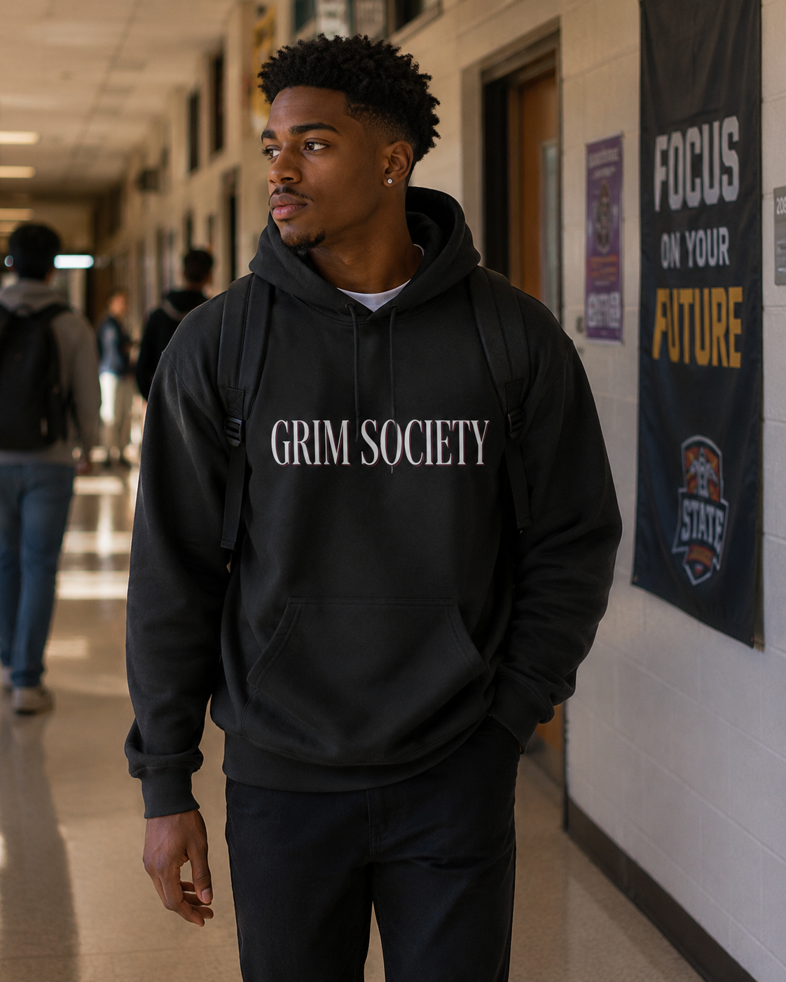 Grim Society “Roll Up” College Edition Hoodie