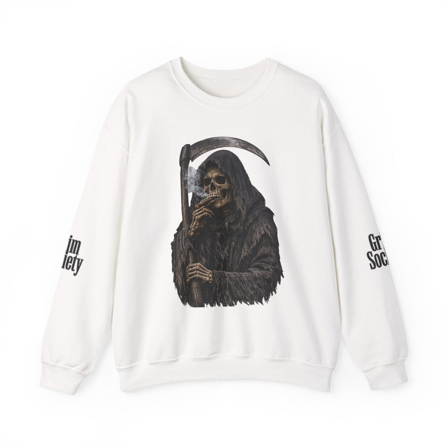 Grim Reaper Sweatshirt Gothic Streetwear Crewneck
