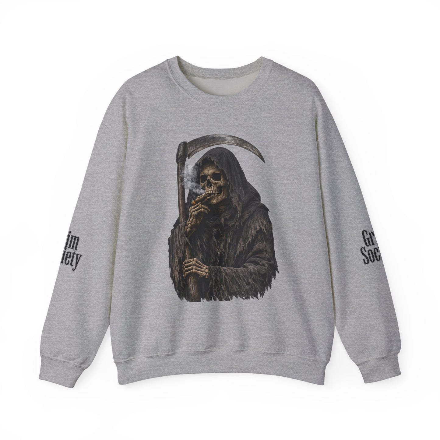 Grim Reaper Sweatshirt Gothic Streetwear Crewneck