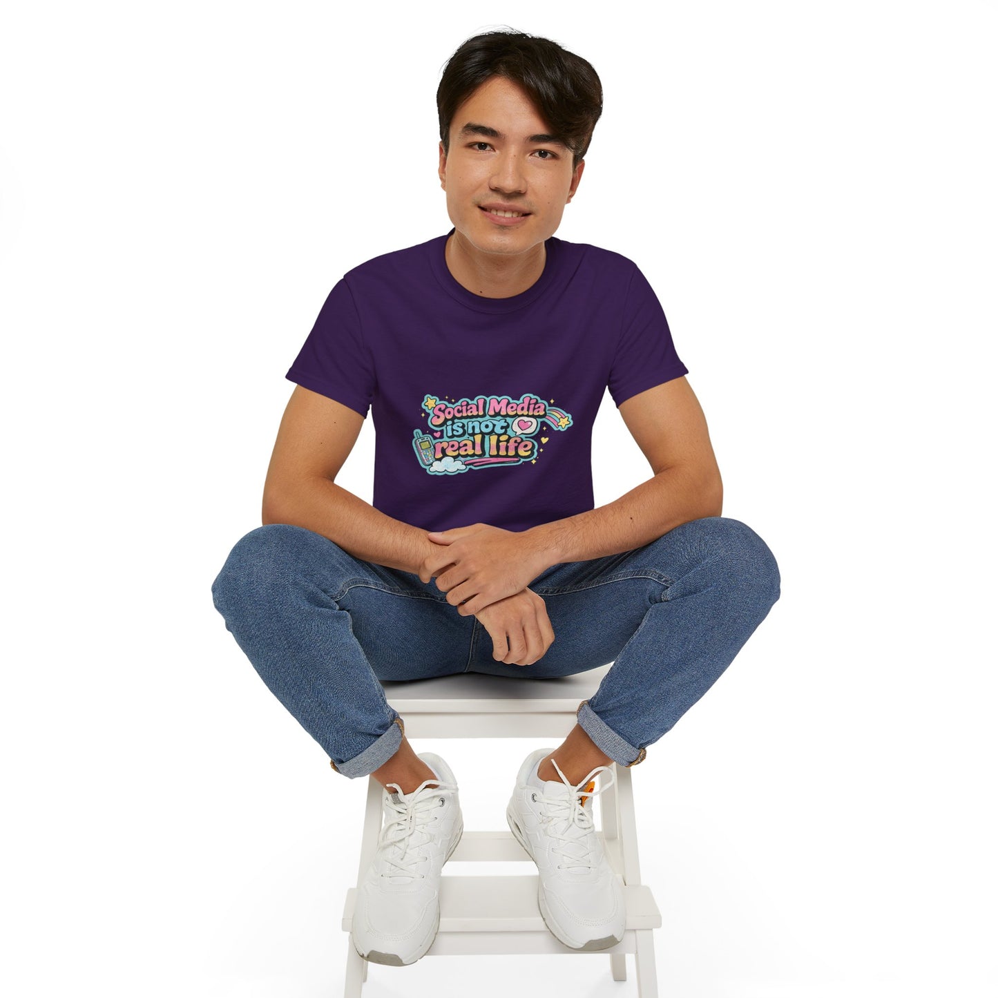 Social Media Is Not Real Life Tee