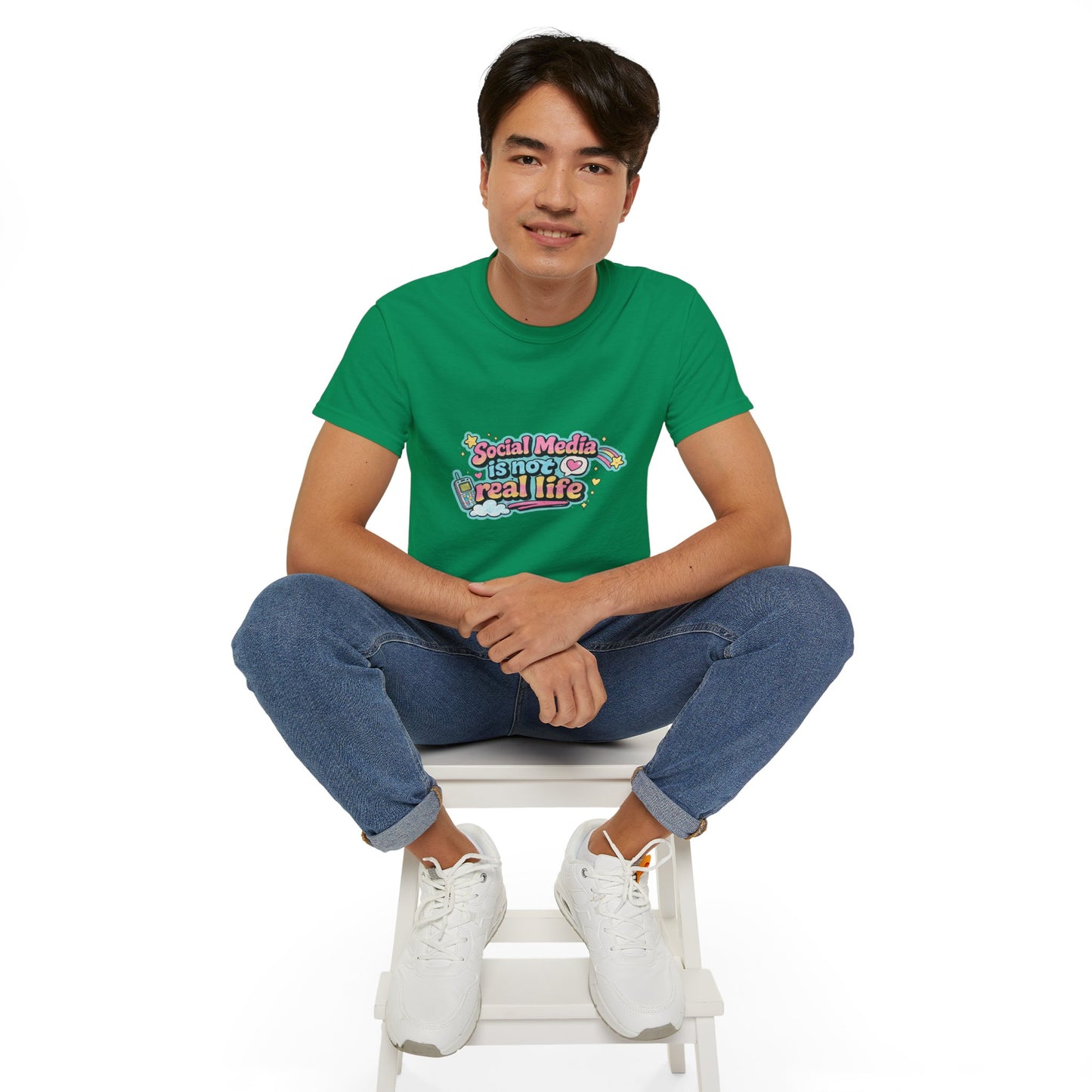 Social Media Is Not Real Life Tee
