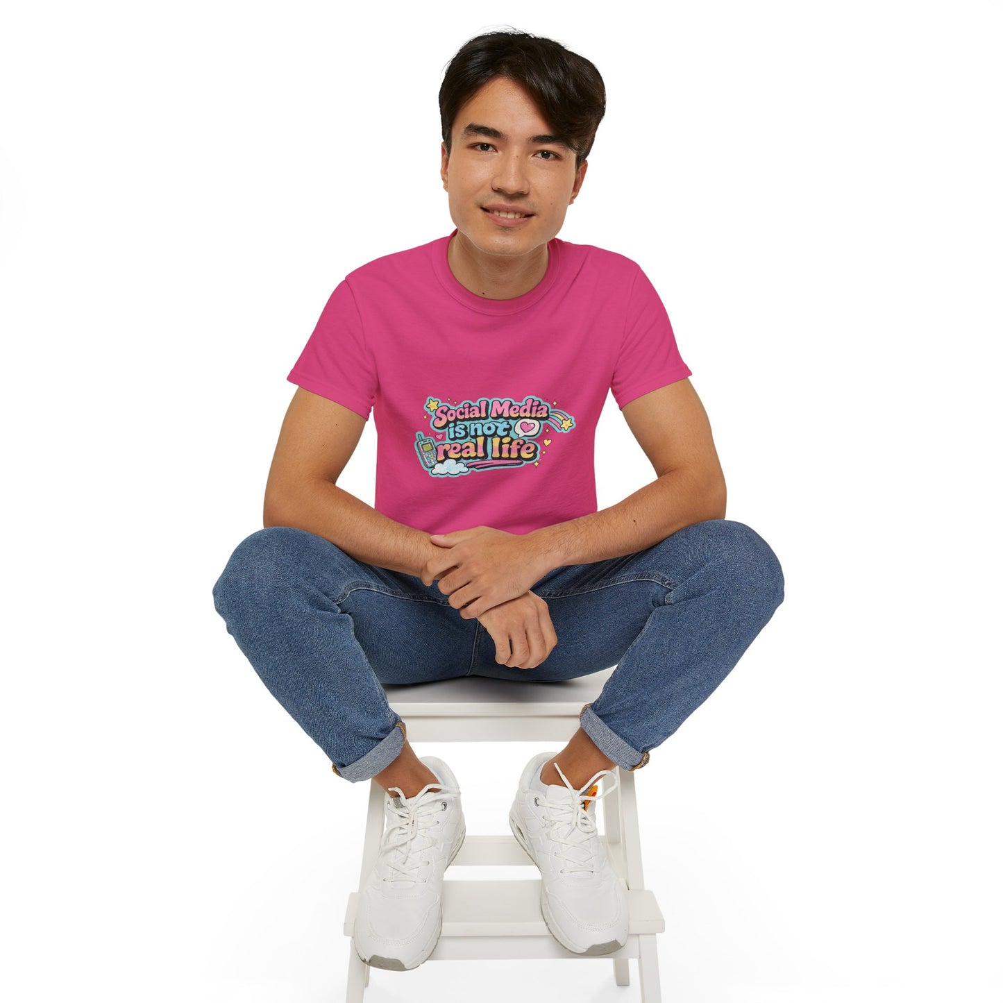 Social Media Is Not Real Life Tee