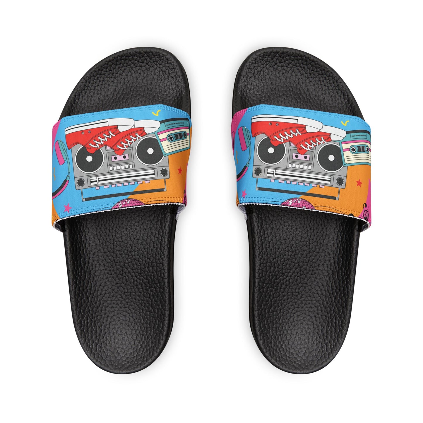 Retro Boombox Graphic Women's Sandals