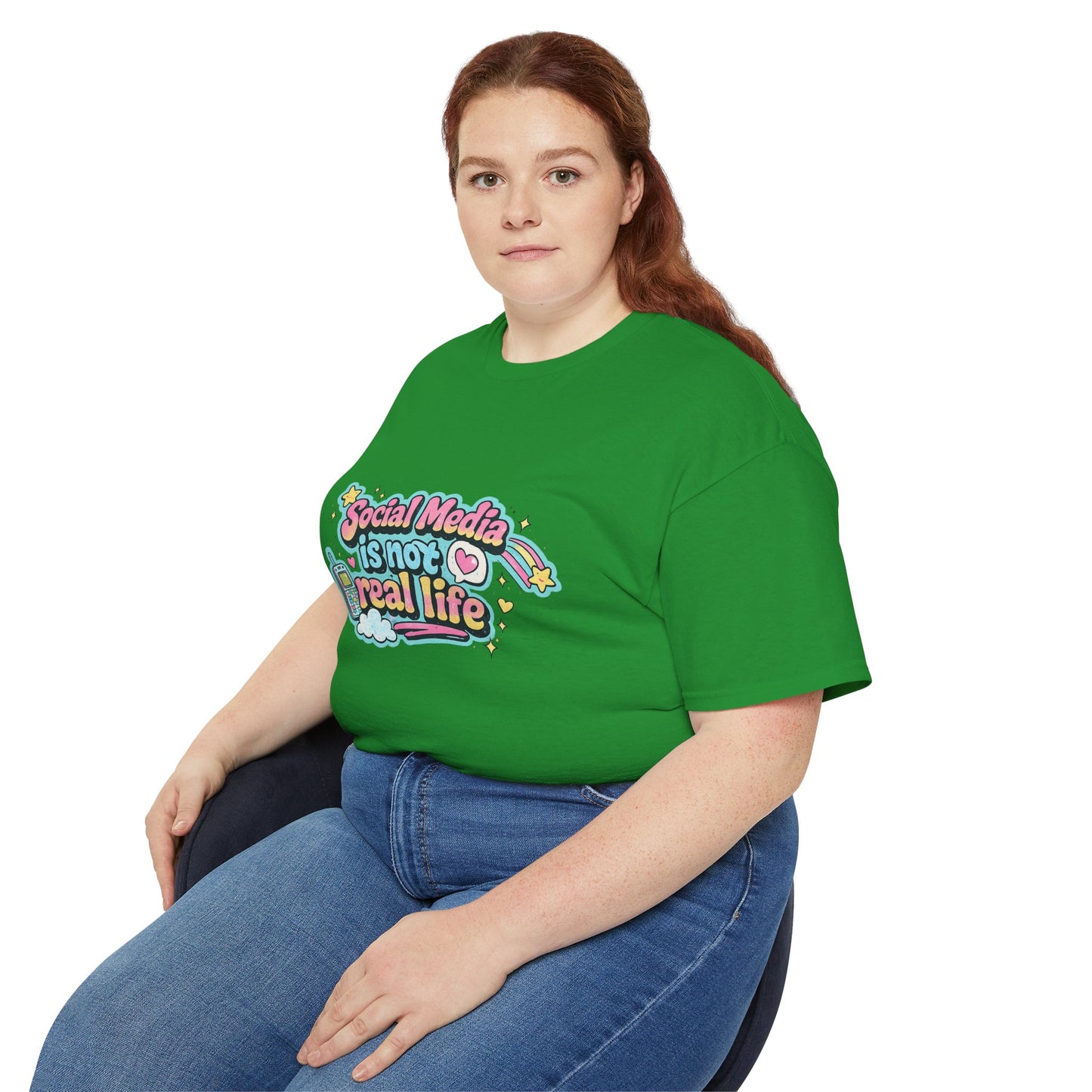 Social Media Is Not Real Life Tee