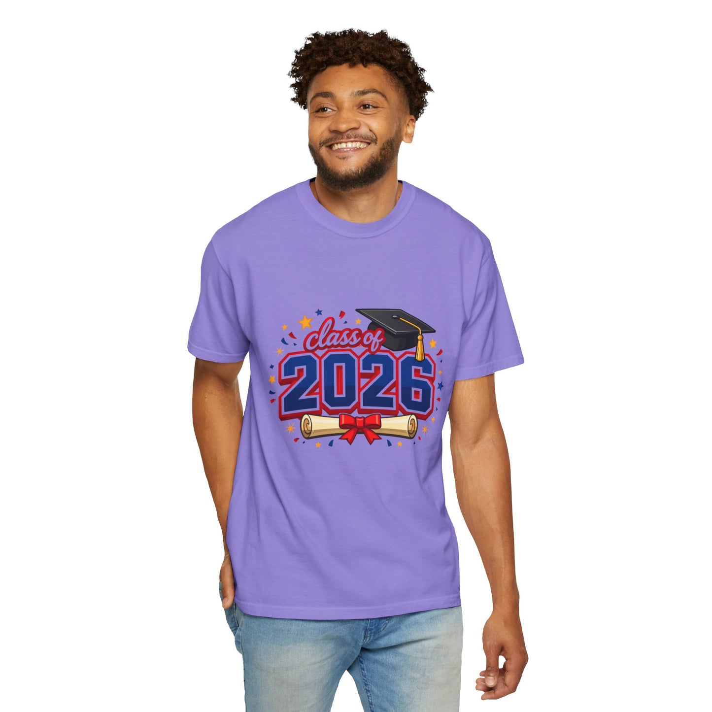 Class of 2026 Graduation T-Shirt — Cap & Diploma Celebration Tee