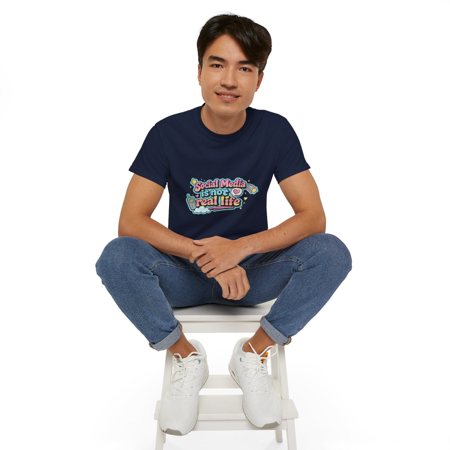 Social Media Is Not Real Life Tee