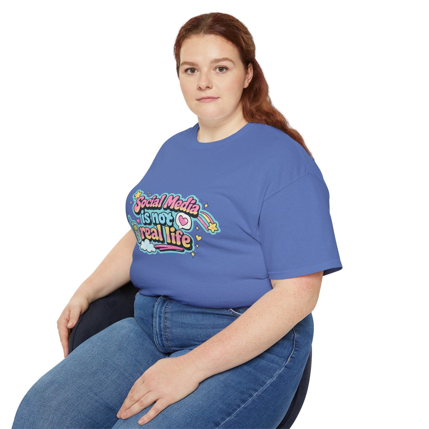Social Media Is Not Real Life Tee