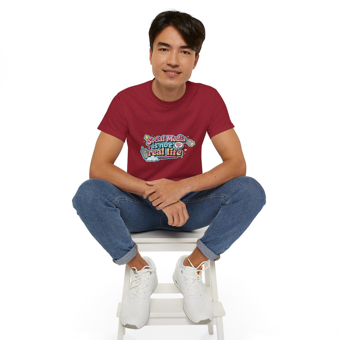Social Media Is Not Real Life Tee