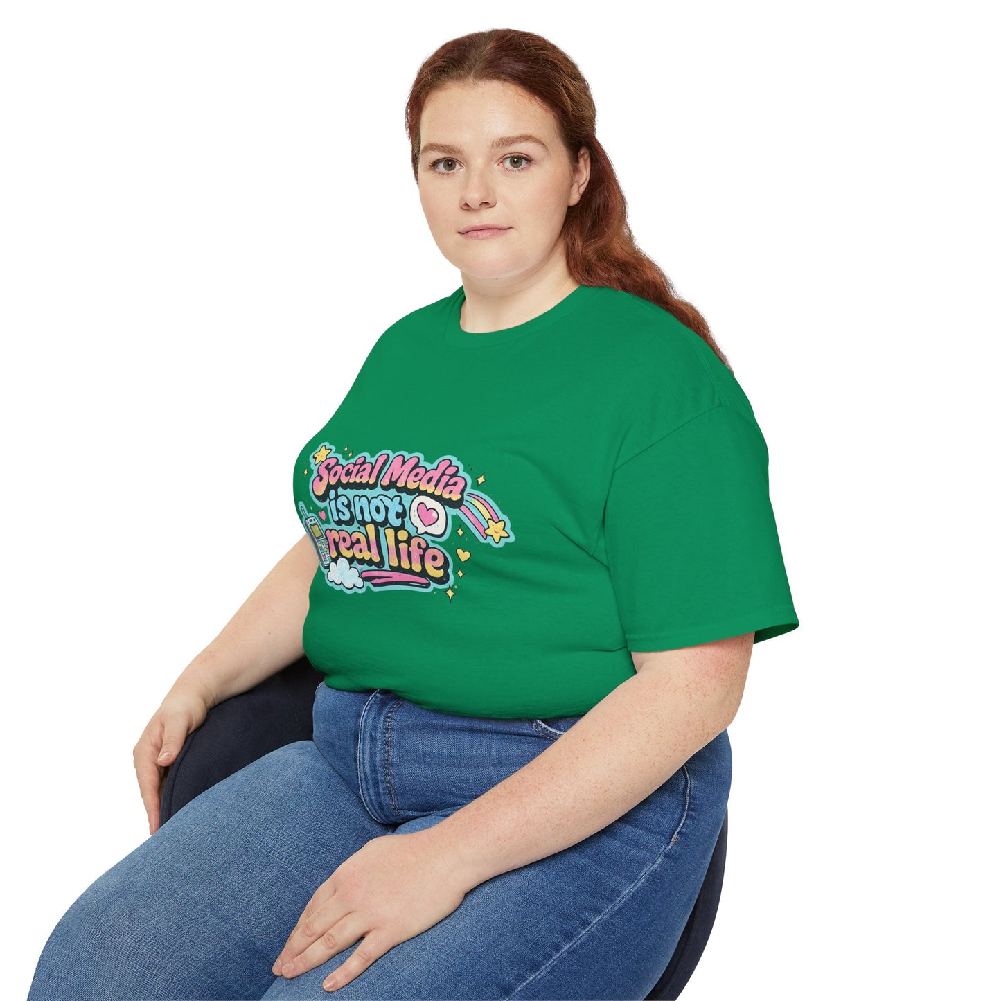 Social Media Is Not Real Life Tee