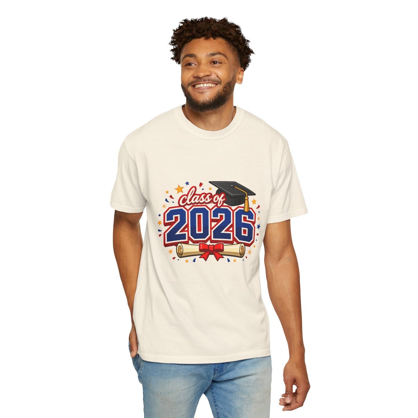 Class of 2026 Graduation T-Shirt — Cap & Diploma Celebration Tee