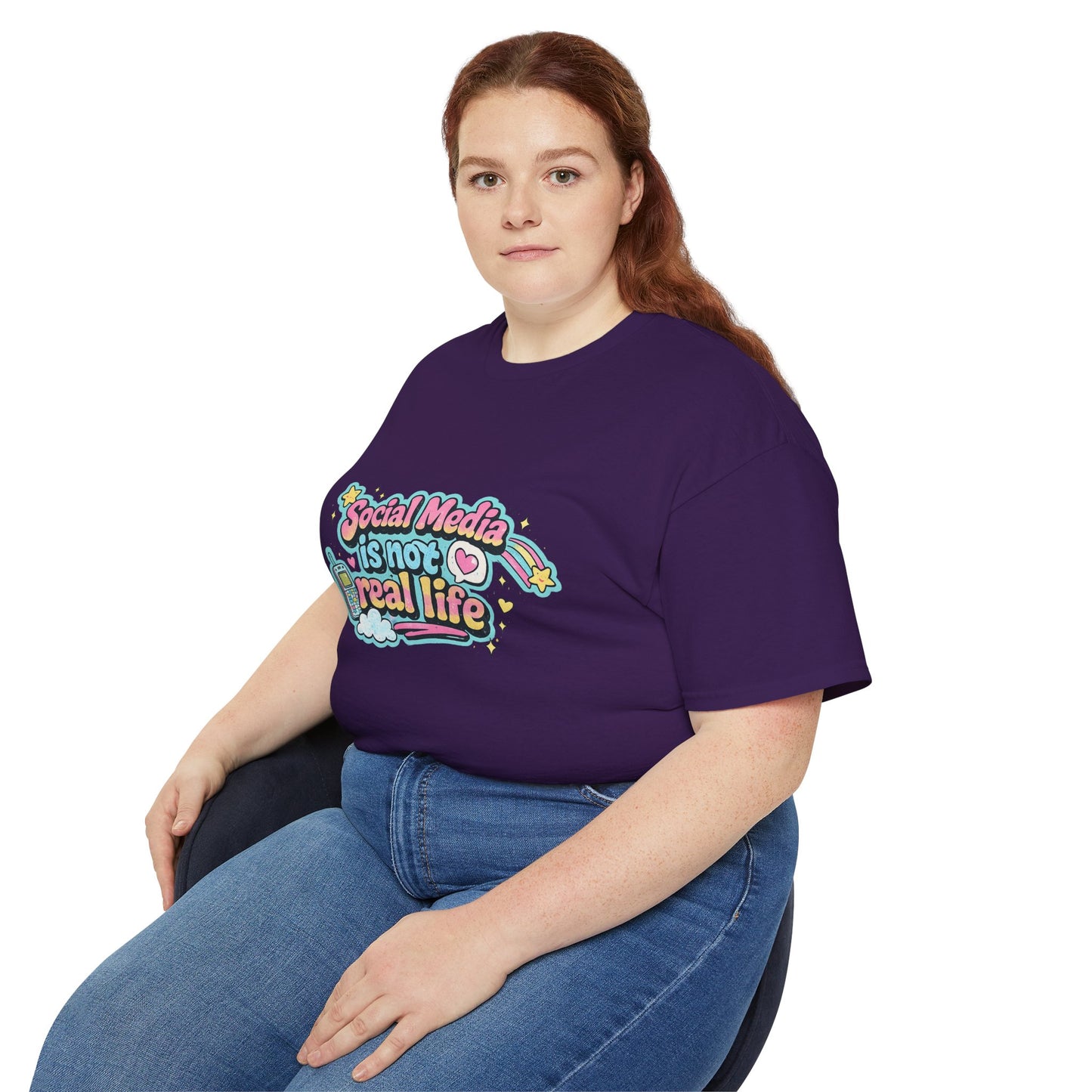 Social Media Is Not Real Life Tee