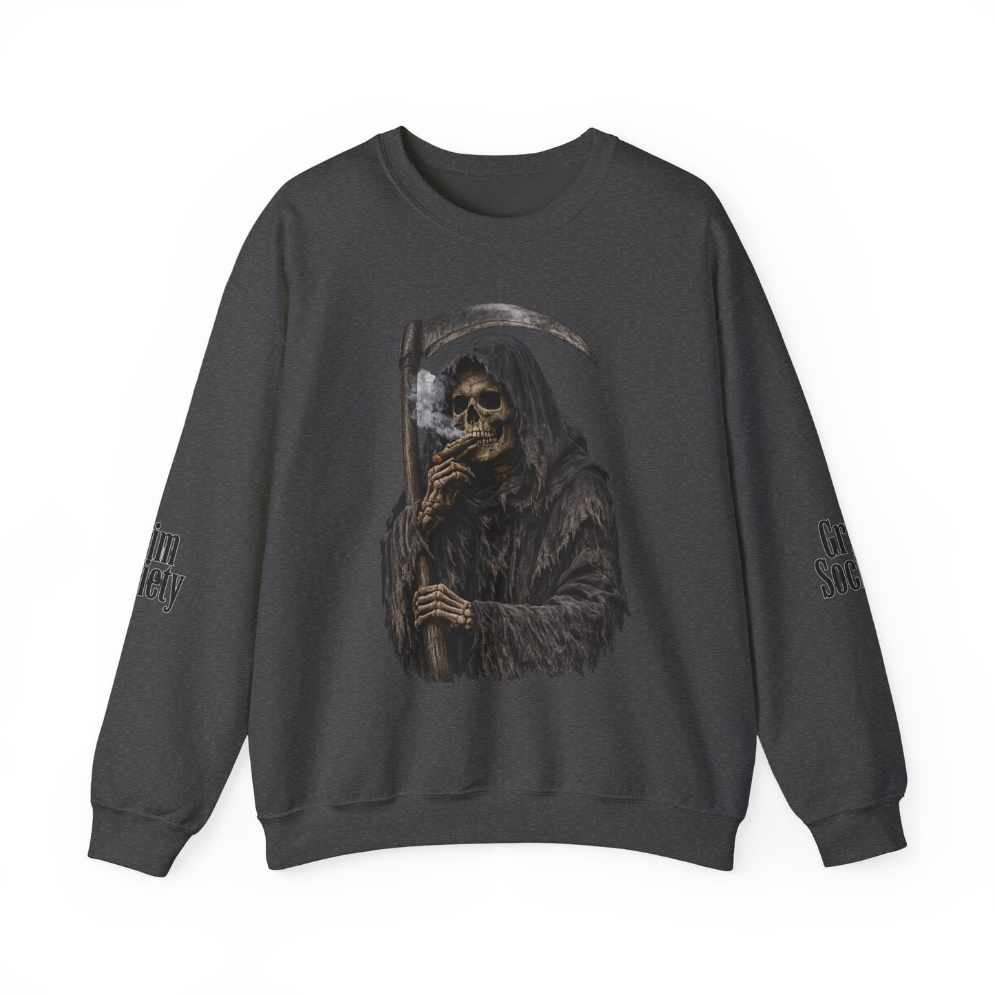 Grim Reaper Sweatshirt Gothic Streetwear Crewneck