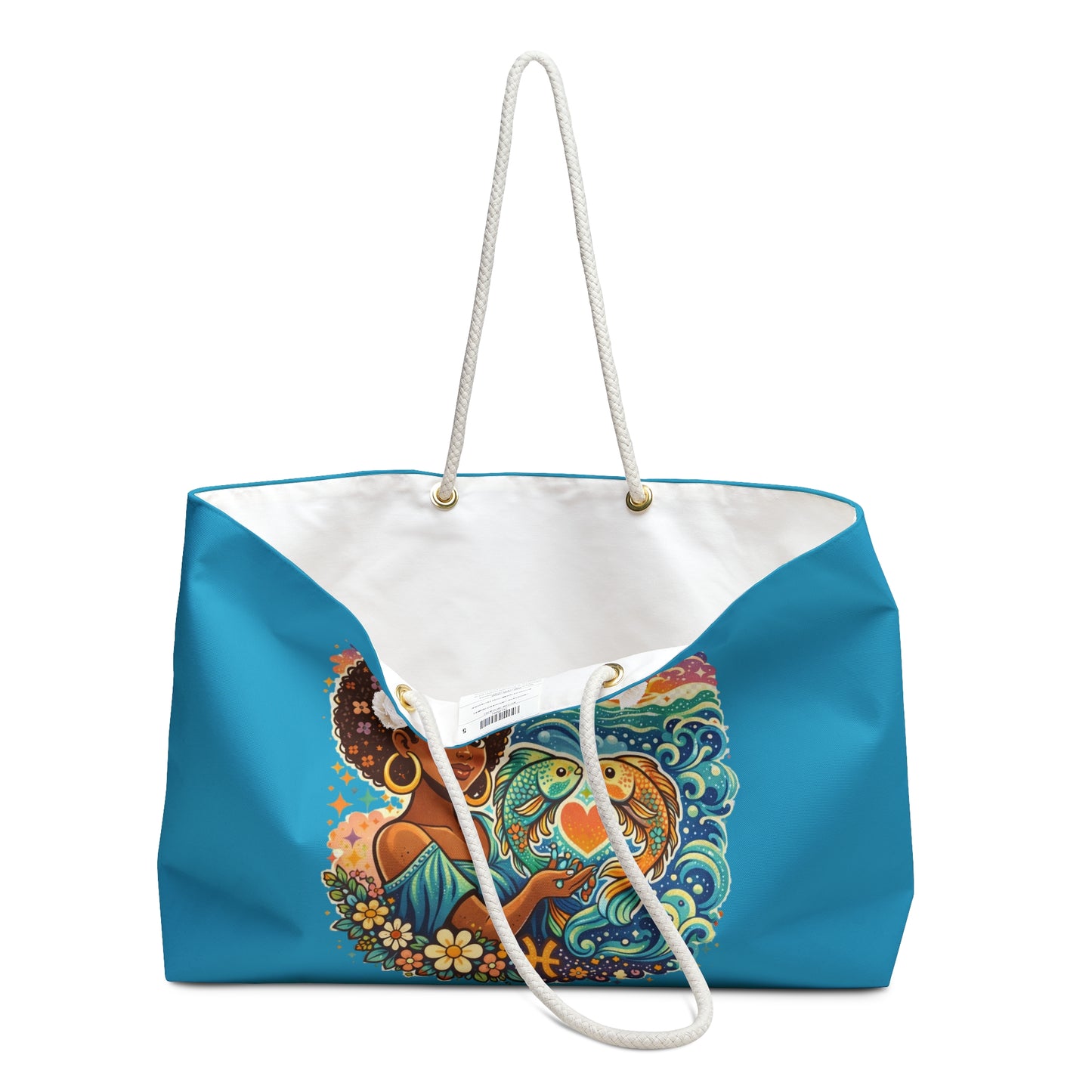 Pisces Weekender Bag – Zodiac Tote for Women, Astrological Travel Bag