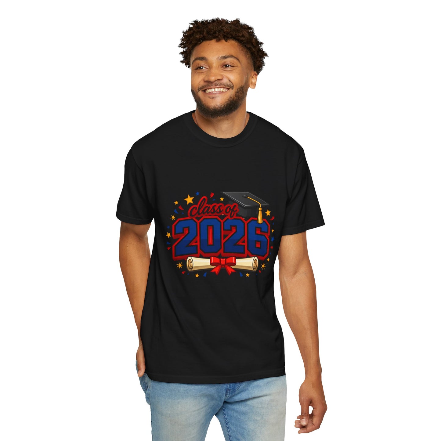 Class of 2026 Graduation T-Shirt — Cap & Diploma Celebration Tee