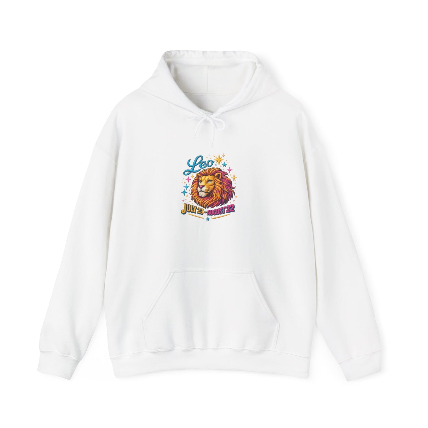 Leo Zodiac Lion Hoodie - 'Leo' Horoscope Graphic Sweatshirt (July 23–Aug 22)