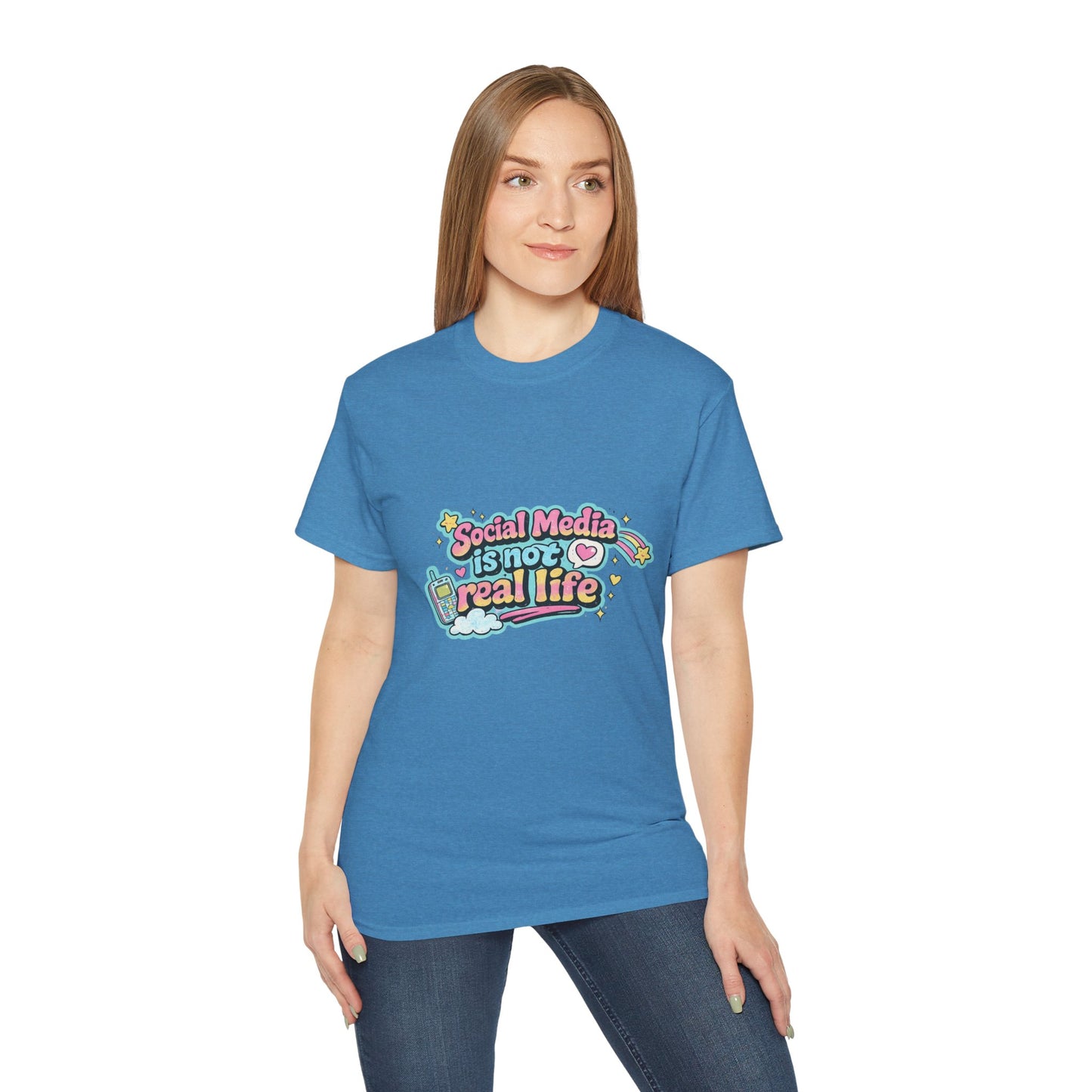 Social Media Is Not Real Life Tee