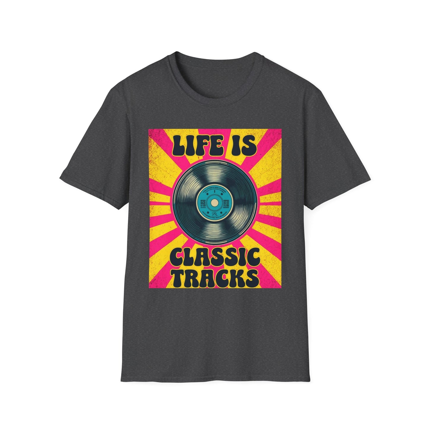 Classic Tracks T-Shirt – Vintage Vinyl 'Life Is Classic Tracks' Tee